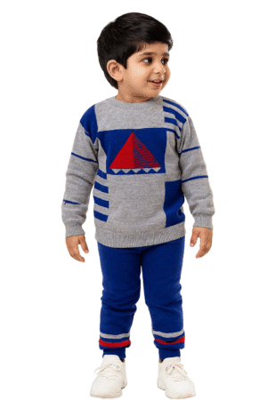 Gtwo Tinkle Trendy "Boys' Woollen Striped Sweater" with "Full Sleeves" Clothing Set