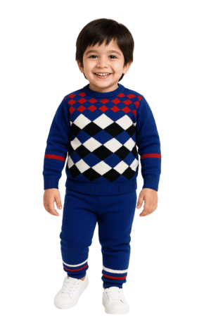 Gtwo Tinkle Trendy "Boys' Woollen Striped Sweater" with "Full Sleeves" Clothing Set